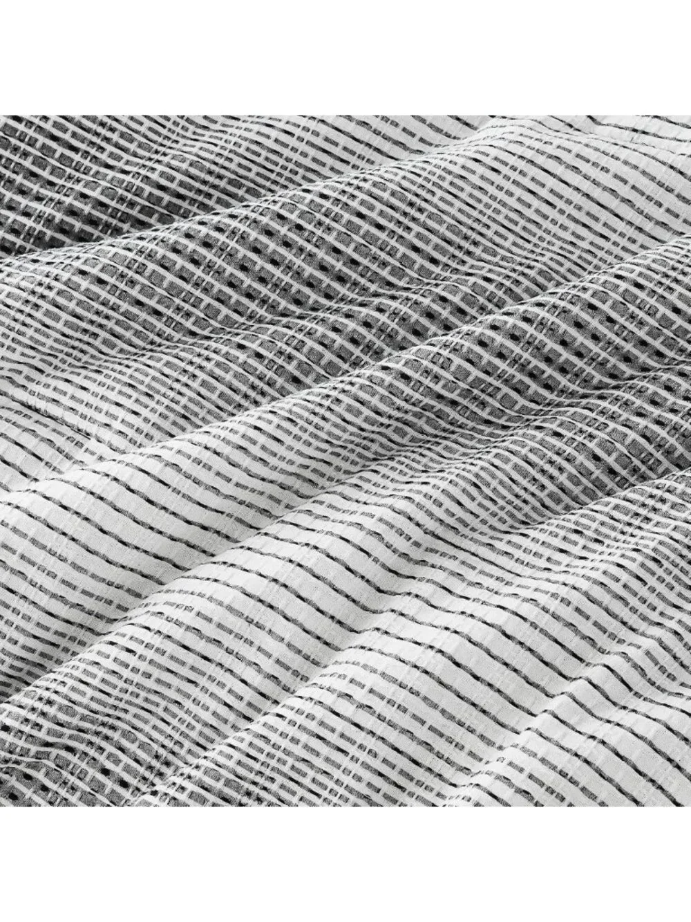 Cozy King Comforter Set - Soft Reversible Waffle Weave, 5-Piece White & Grey